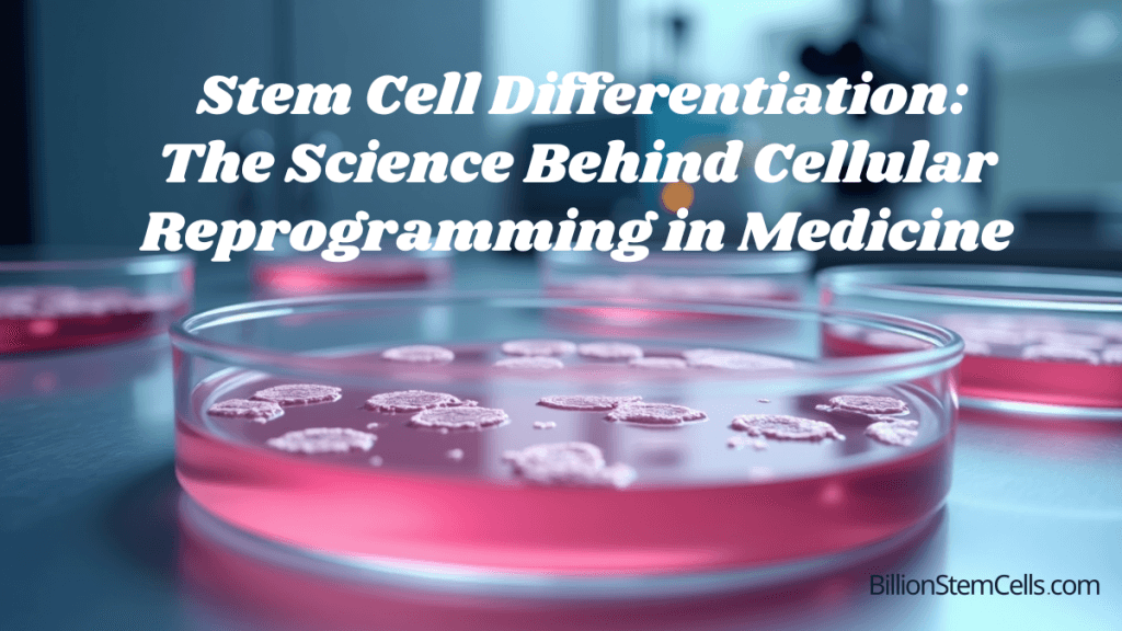 Stem Cell Differentiation: The Science Behind Cellular Reprogramming in Medicine
