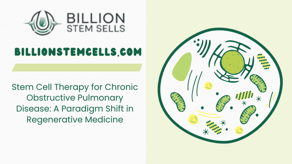 Thérapie par cellules souches pour la bronchopneumopathie chronique obstructive : un changement de paradigme en médecine régénérative