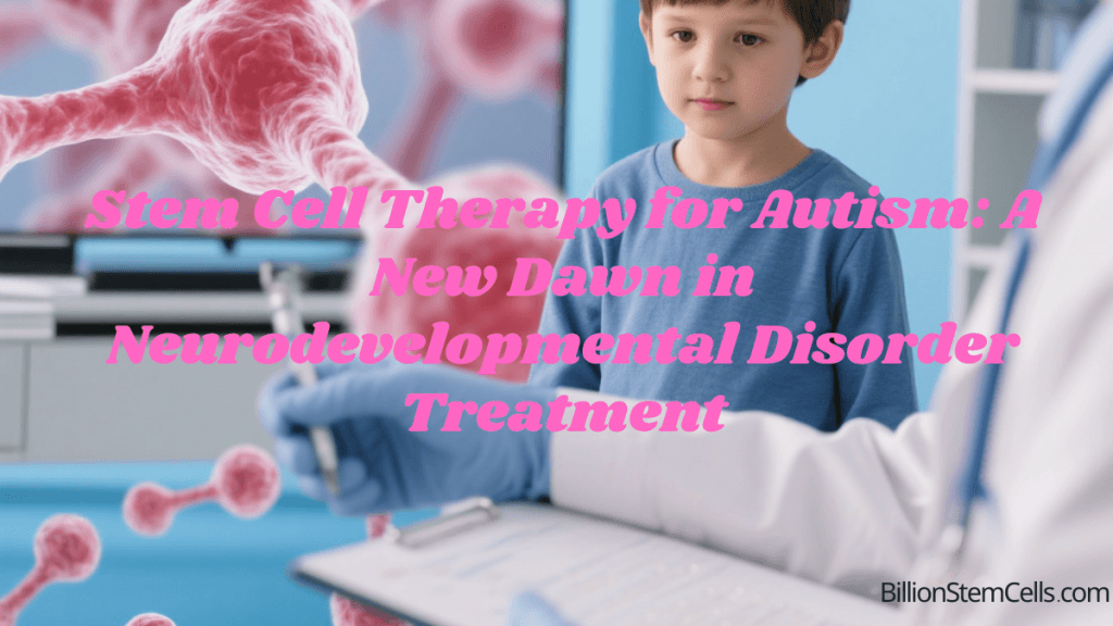 Thérapie par cellules souches pour l'autisme : une nouvelle ère dans le traitement des troubles neurodéveloppementaux